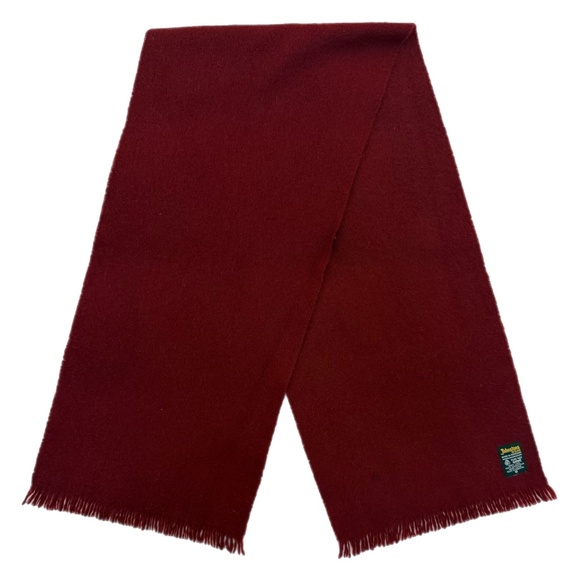 Johnstons of Elgin Burgundy Pure New Wool Scarf 🇬🇧 – Made in Scotland - Picture 4 of 9